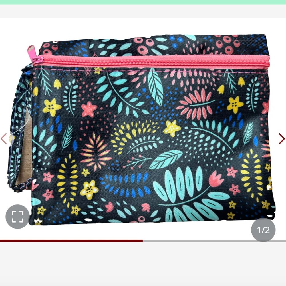 Women Portable Makeup Bag Waterproof Cosmetic Case Travel Organizer 2 PACK NEW